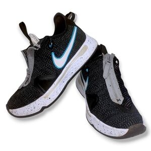 Nike PG4 Heather Black Blue Paul George CD5079-004 Size: 7.5 Men Basketball Air